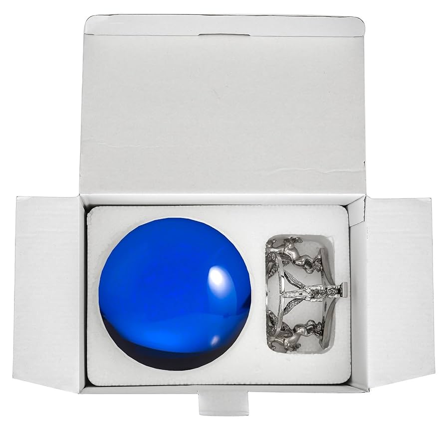 Amazon.com: Amlong Crystal Blue Crystal Ball 130mm (5 inch